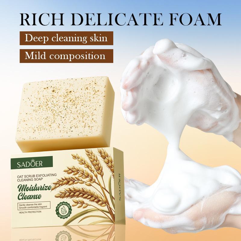 Jabón Exfoliante de Avena, Jab - Skincare Oat reseña y precio