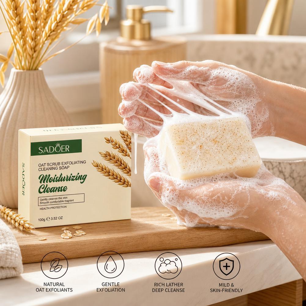 Jabón Exfoliante de Avena, Jab - Skincare Oat reseña y precio