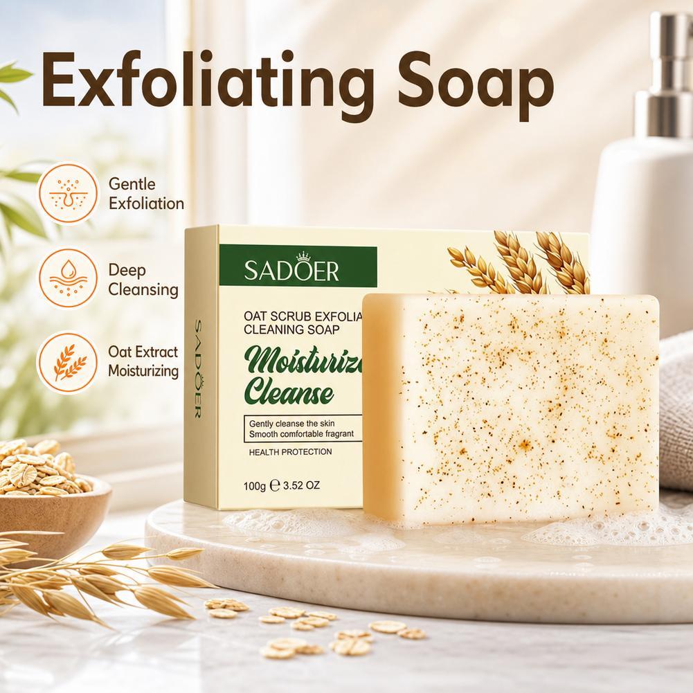 Jabón Exfoliante de Avena, Jab - Skincare Oat reseña y precio