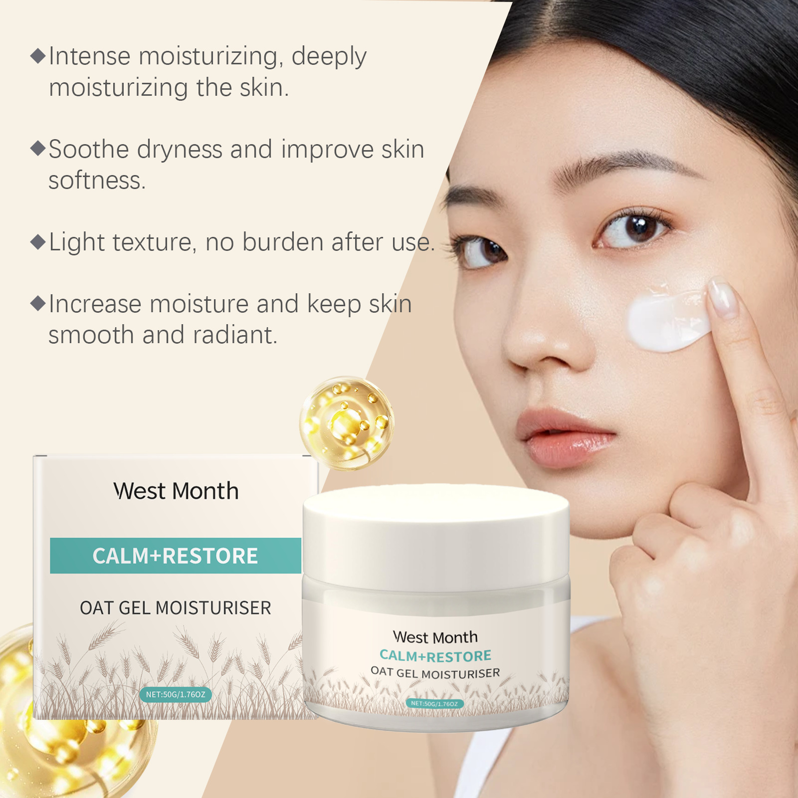 Crema Facial Humectante de Ave - Skincare Oat reseña y precio