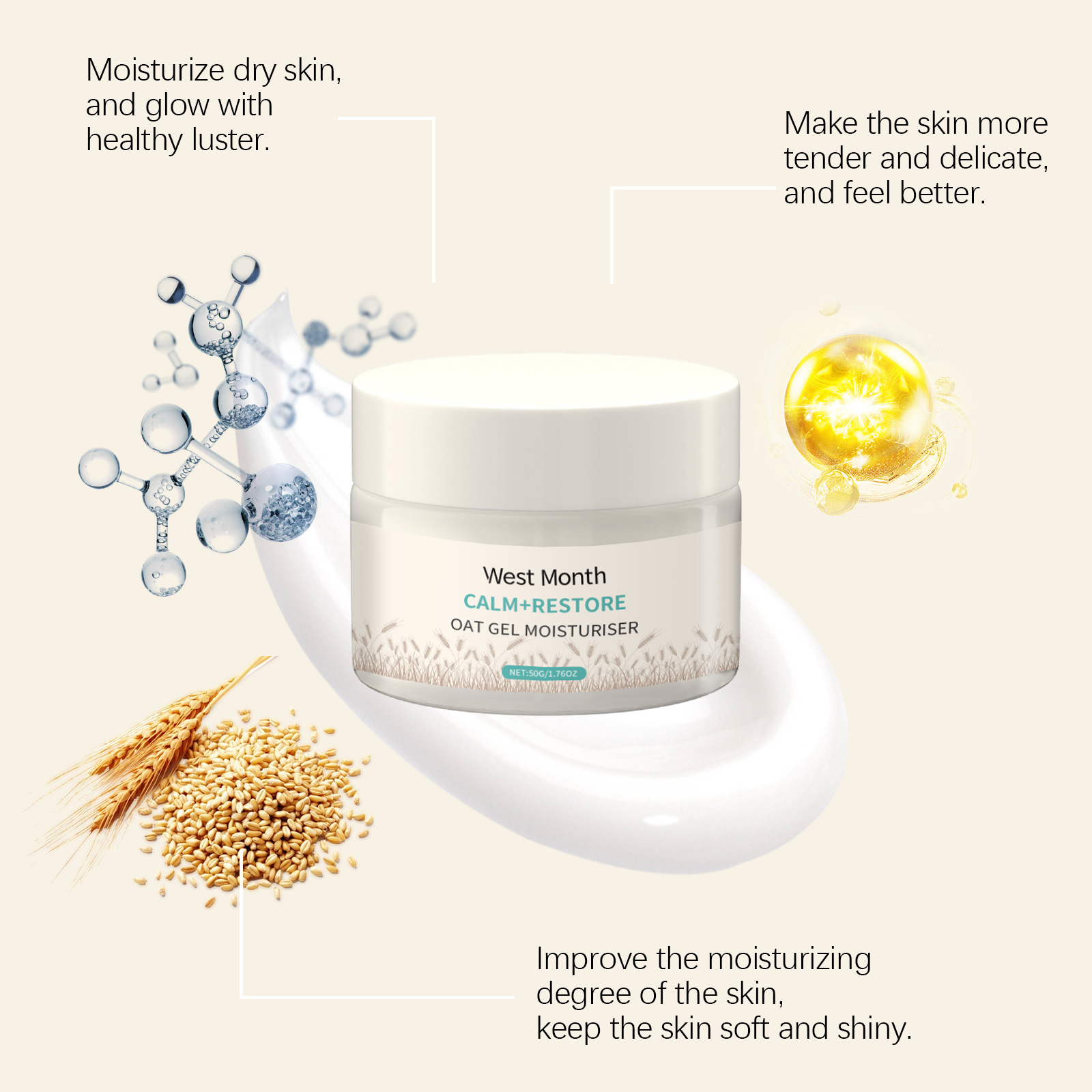 Crema Facial Humectante de Ave - Skincare Oat reseña y precio
