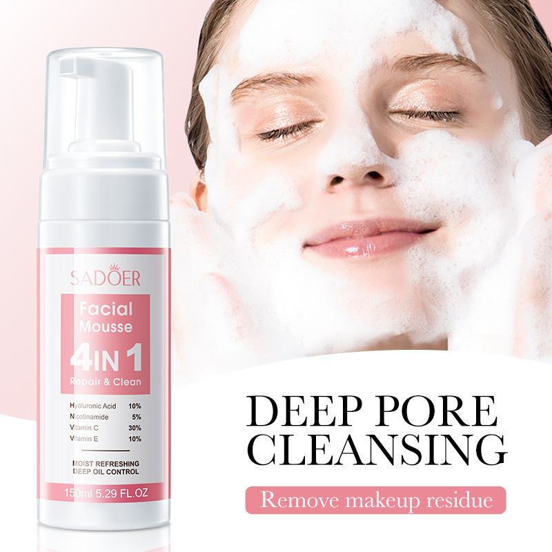 SADOER 4 en 1 Mousse Facial es - Salicylic Acid Cleanser reseña y precio